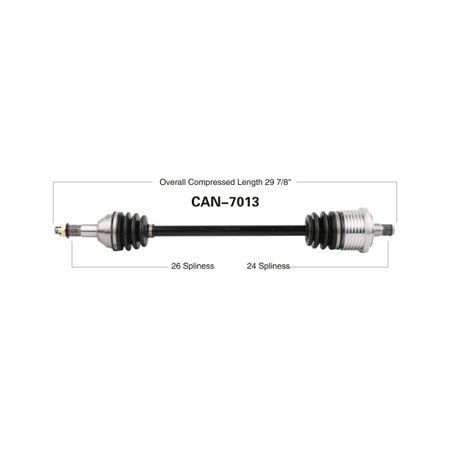 Wide Open OE Replacement CV Axle for CAN AM REAR MAVERICK CAN-7013